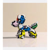 Afbeelding in Gallery-weergave laden, Ballon Hond Wit Met Kleuren Bouwblokjes
