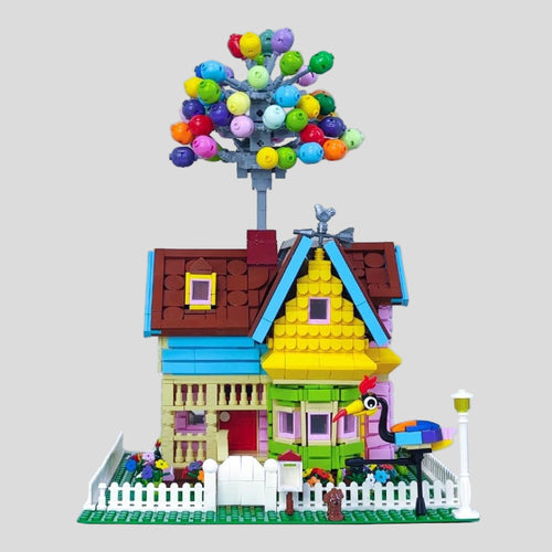 Ballon Huisje Bouwblokjes