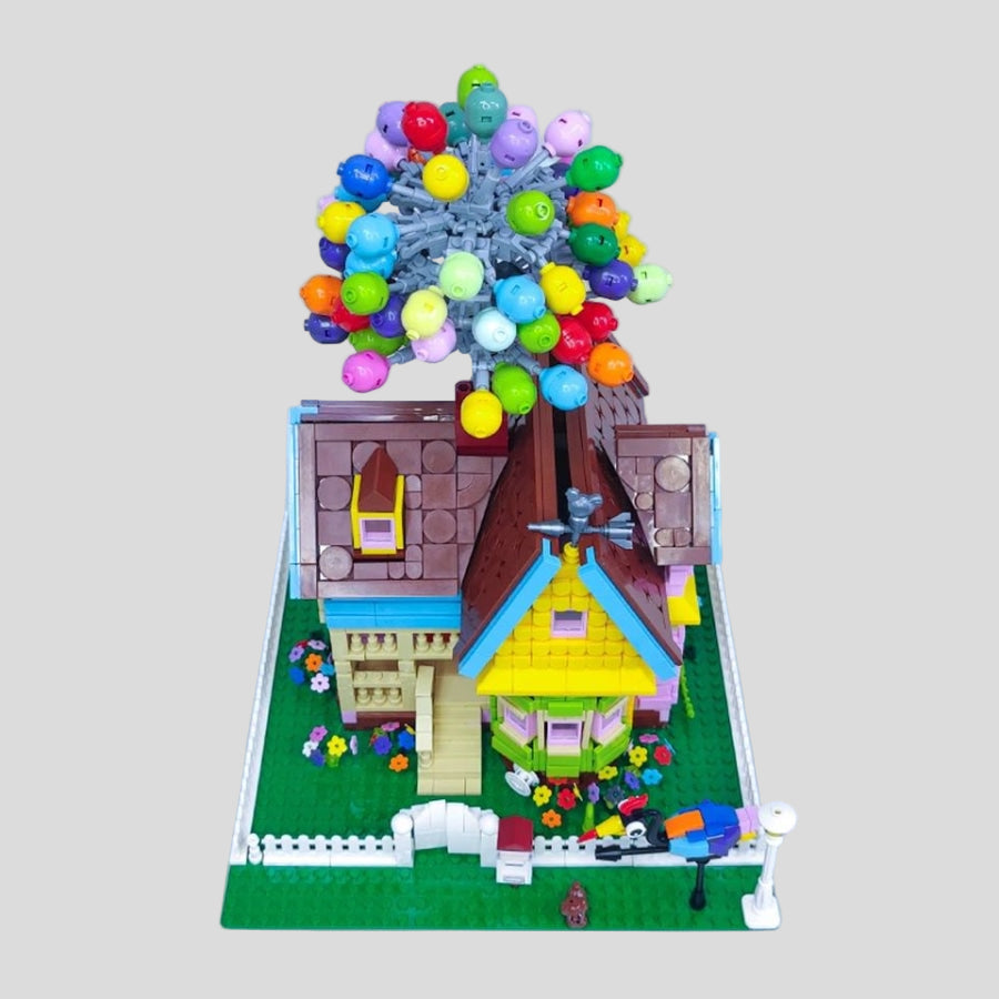 Ballon Huisje Bouwblokjes