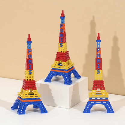 Gekleurde Eiffeltoren | Bouwsteentjes