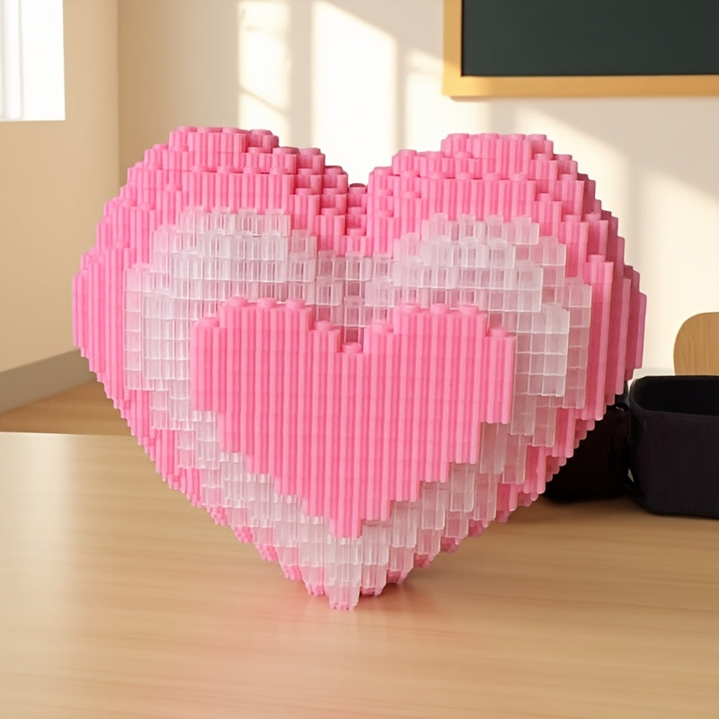 Roze hart | Bouwsteentjes
