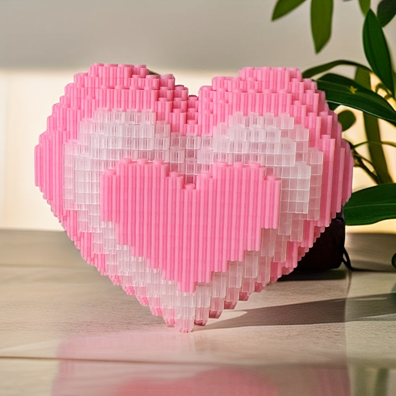 Roze hart | Bouwsteentjes