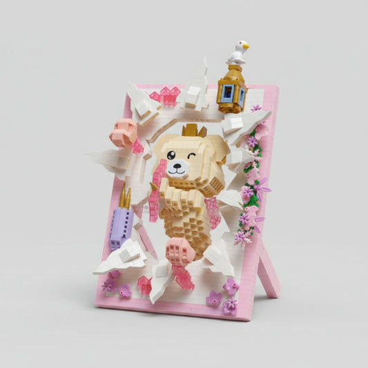 Beer Op Schilderij Bouwblokjes