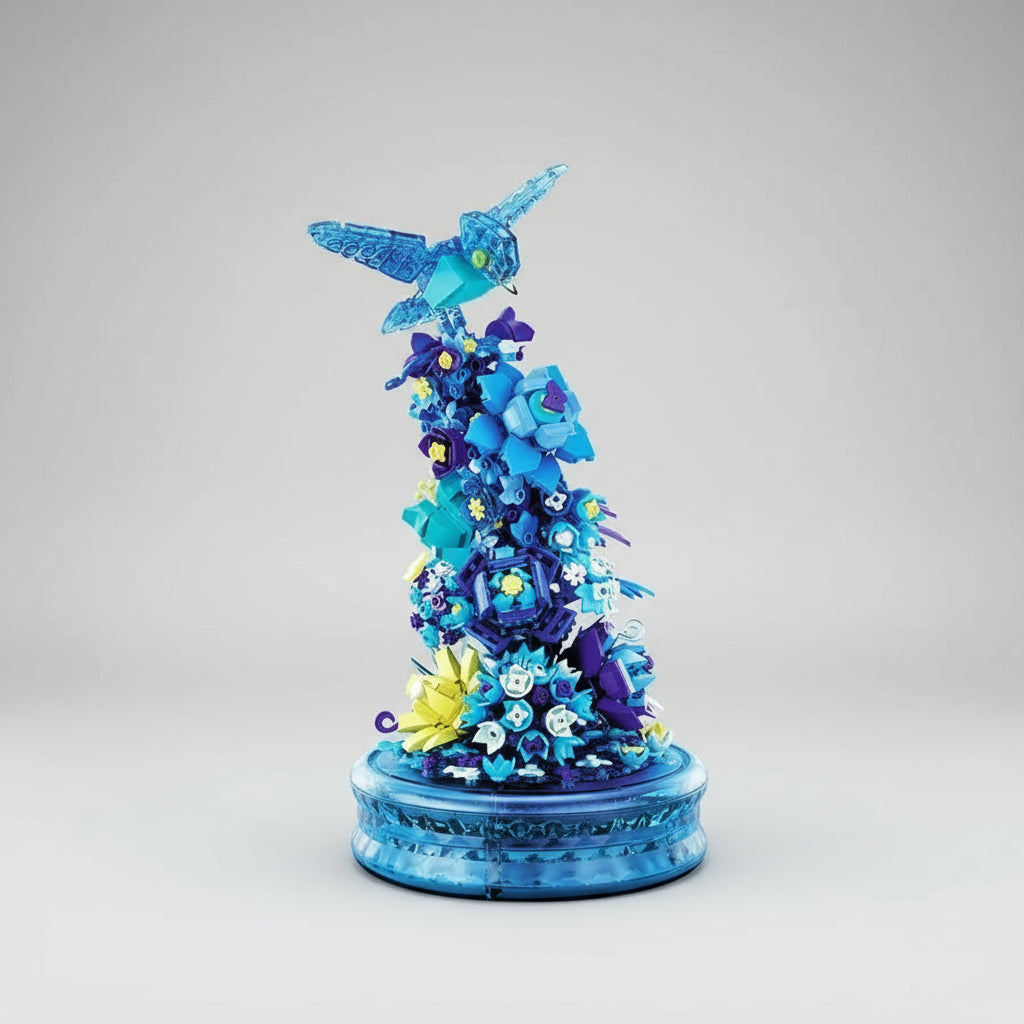 Blauw Bloemenpakket