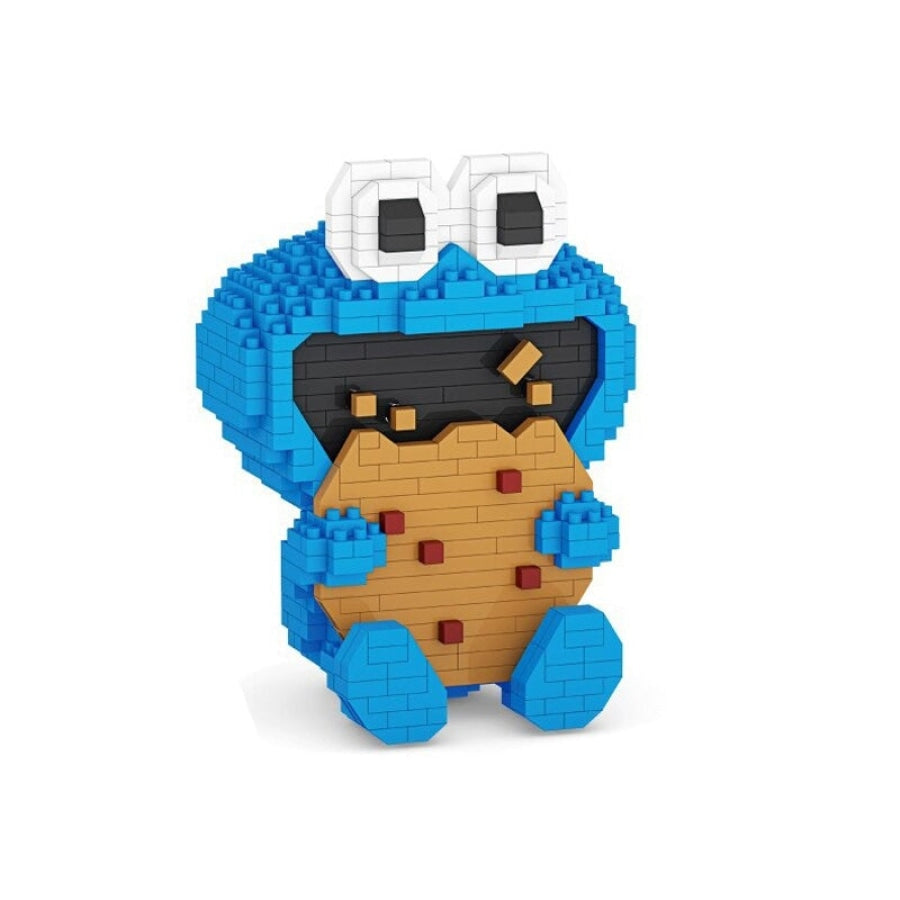 Blauw Monster Met Koekje Bouwblokjes