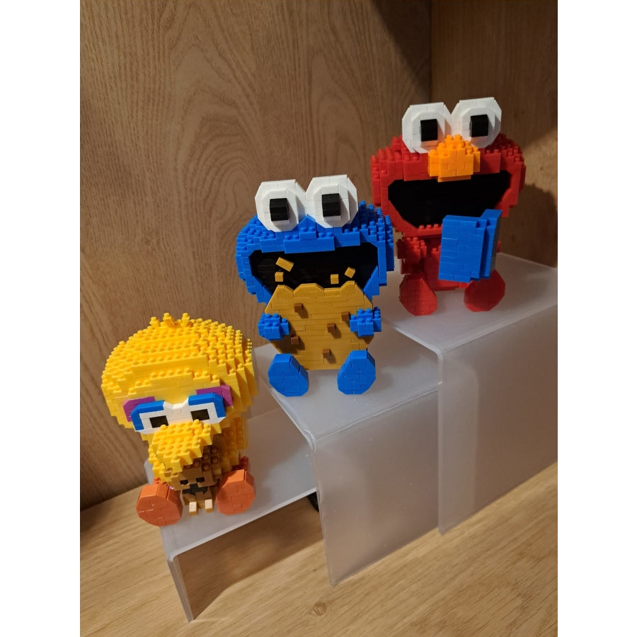 Blauw Monster Met Koekje Bouwblokjes