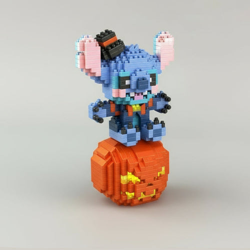 Blauw Wezen Op Pompoen Bouwblokjes