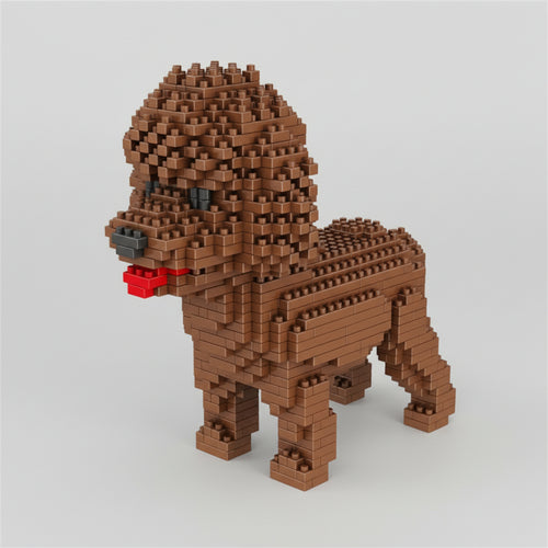 Bruine Poedel Bouwblokjes