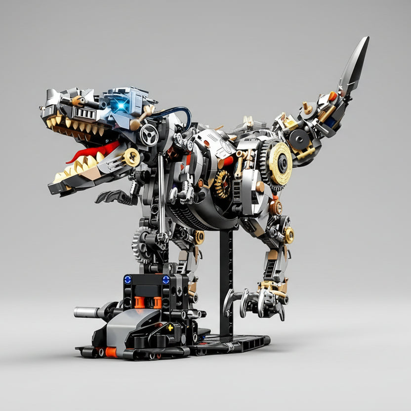 Bewegende Dino | Bouwsteentjes