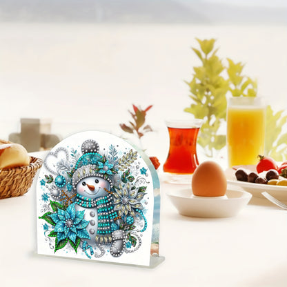 Sneeuwpop | Servethouder | Diamond painting