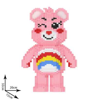 Roze Regenboog Beer | Bouwsteentjes