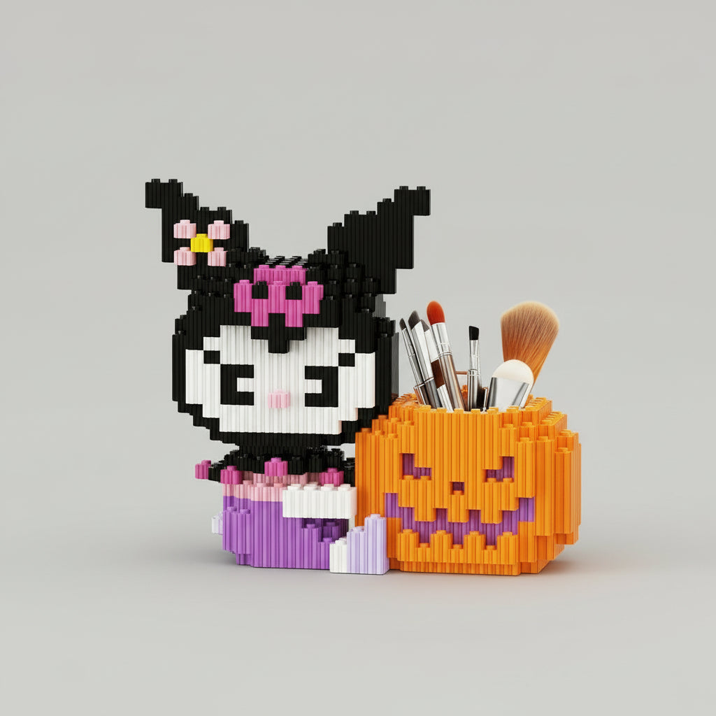 Kuromi pennenbakje | Bouwsteentjes