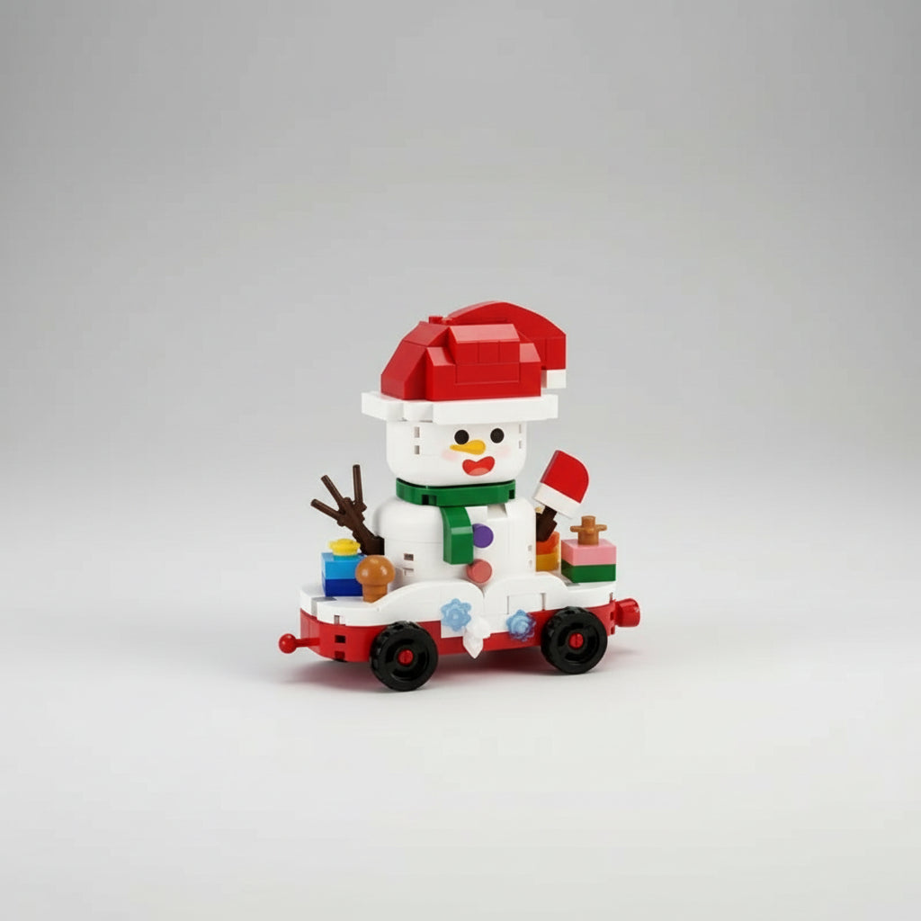 Kerst treintje | Bouwsteentjes