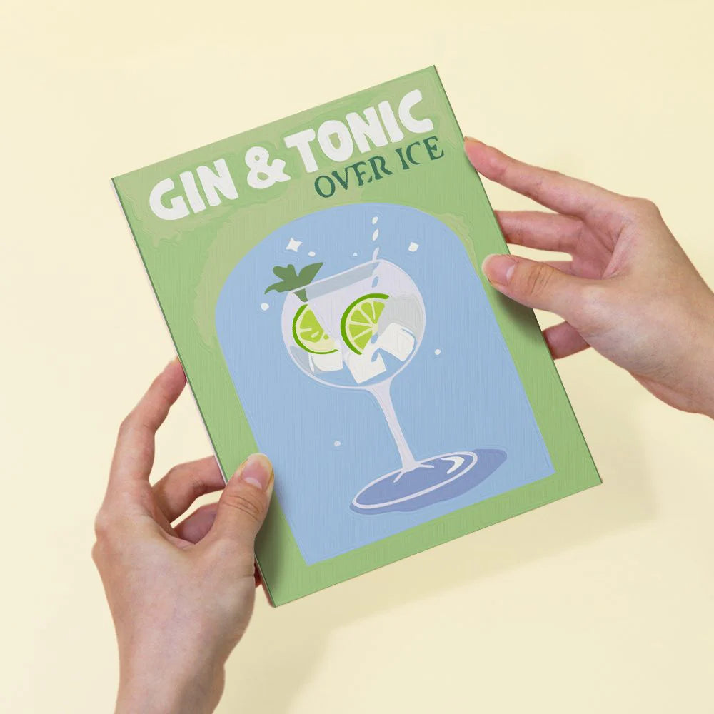 6 Mini Schilderijen | Kleurrijke Cocktail Collectie | Schilderen op Nummer