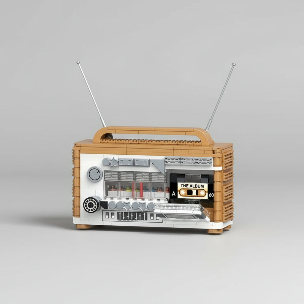 Retro radio | Bouwsteentjes