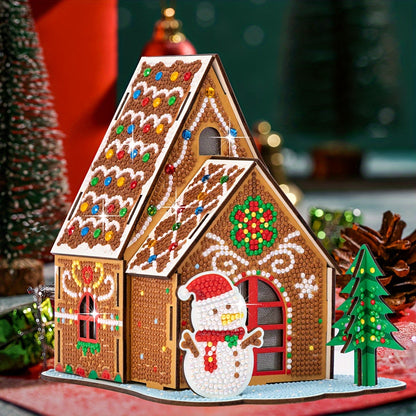 Kerst huis | Bouwpakket | Diamond painting