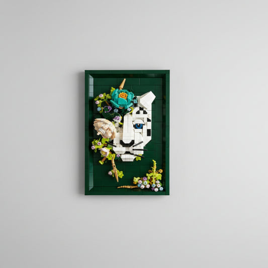 3D schilderij Luipaard | Bouwsteentjes