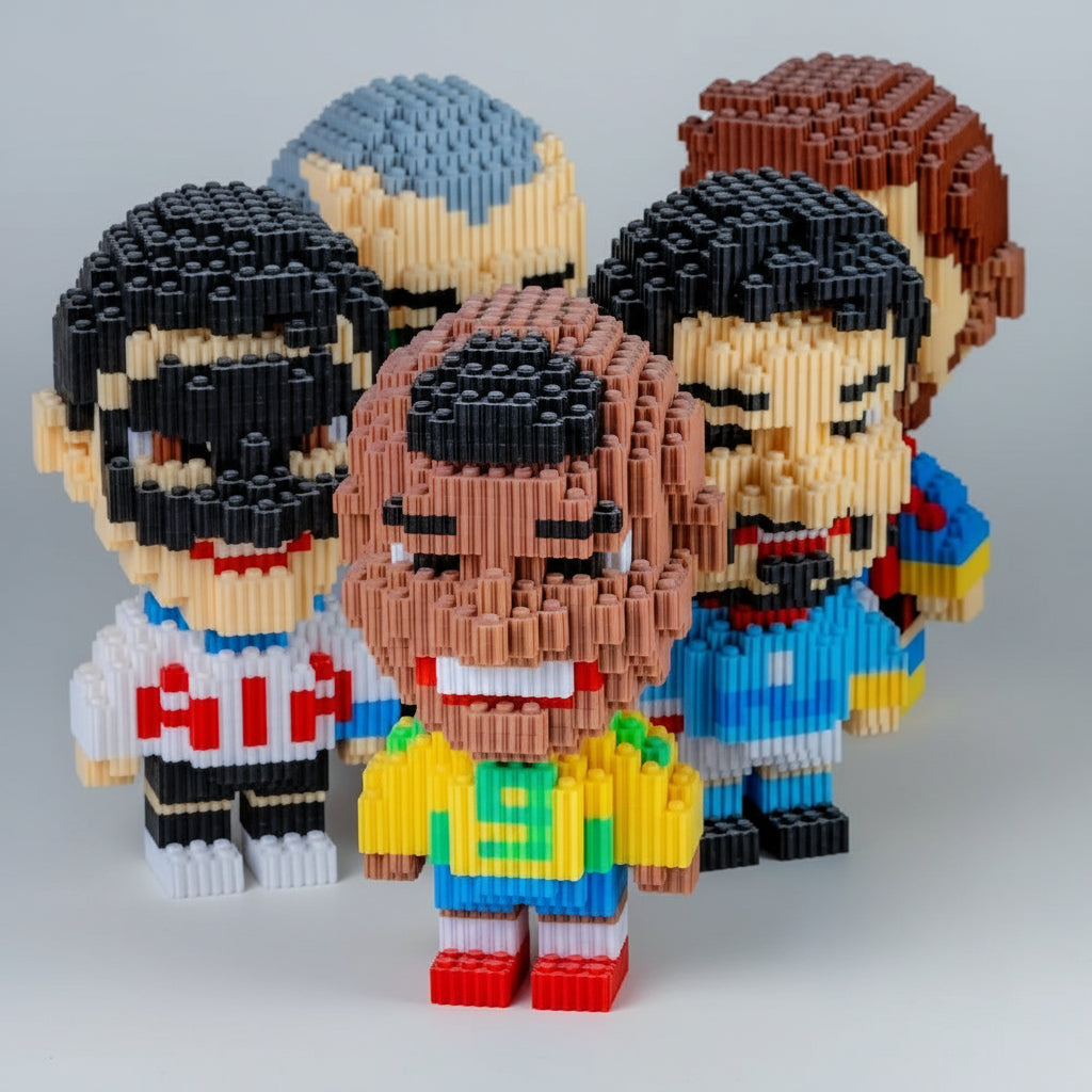 Voetballers | Bouwsteentjes