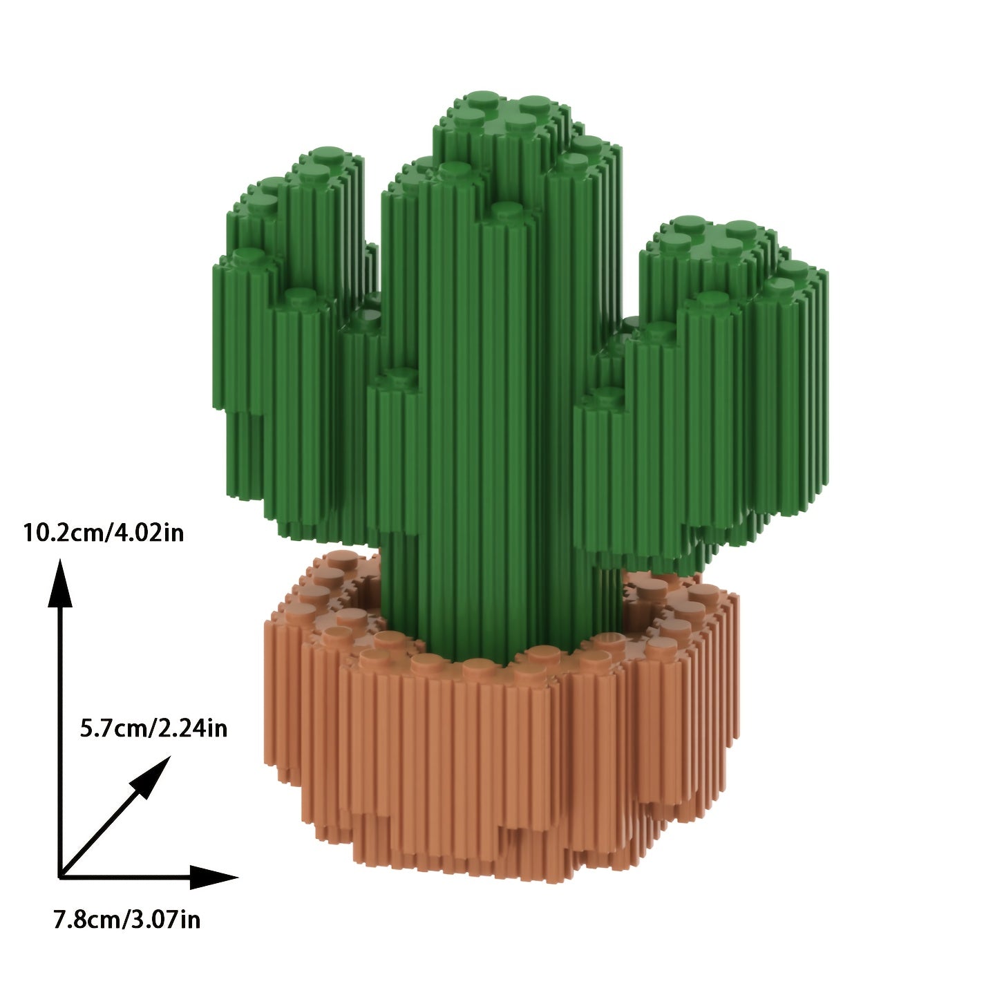 Cactus, Roos, Zonnebloem | Bouwsteentjes