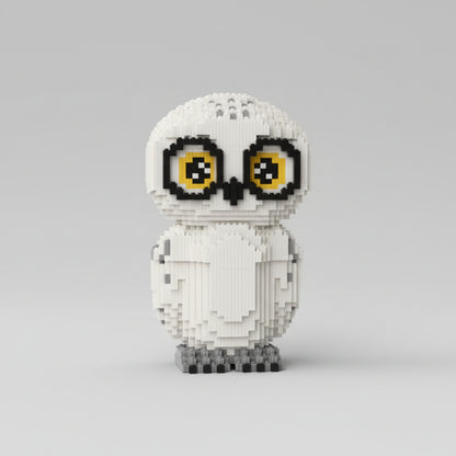 Witte uil | Bouwsteentjes