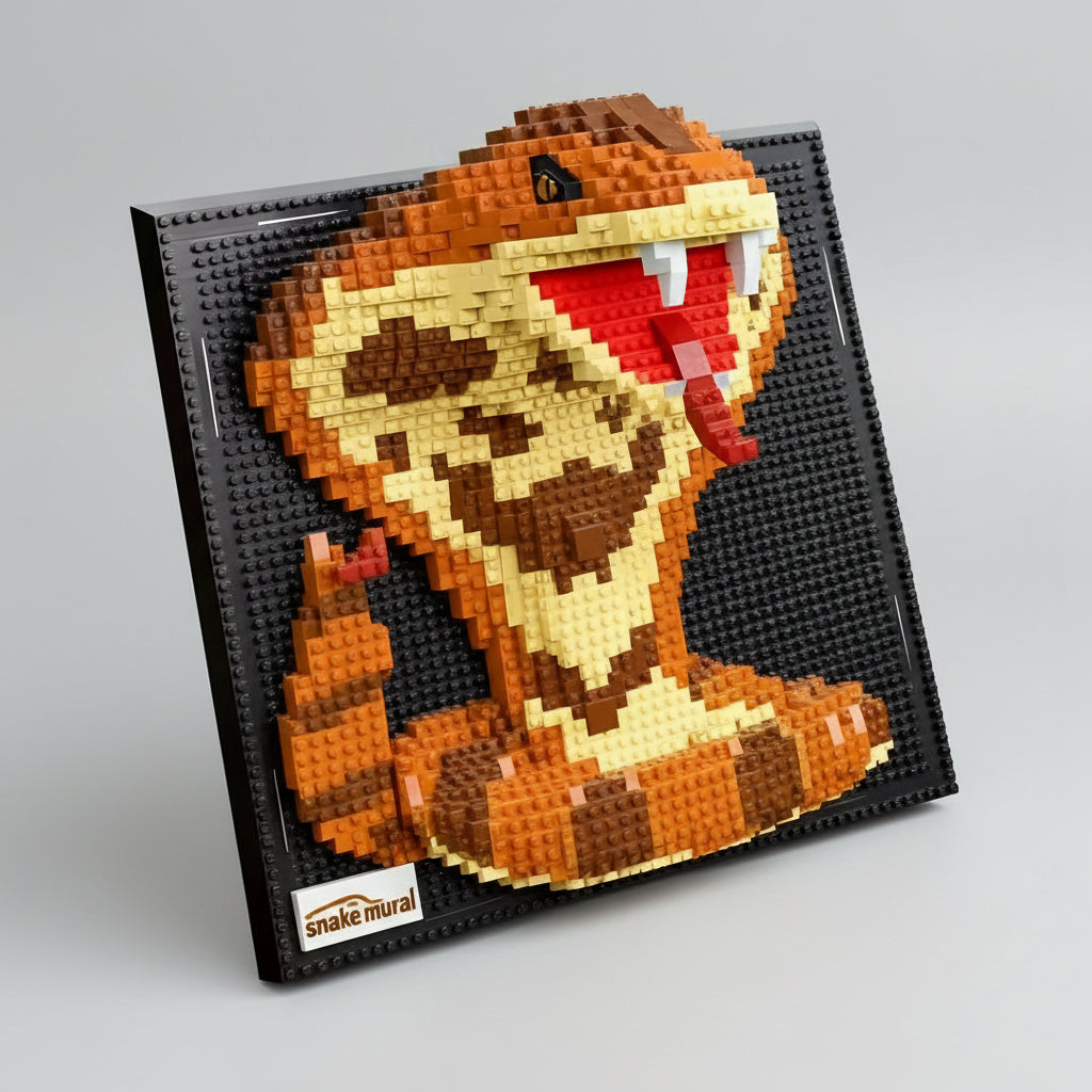 Slang op bouwplaat | Bouwsteentjes