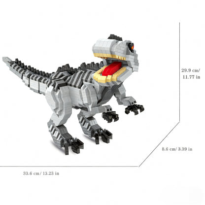 Grijze T-Rex | Bouwsteentjes