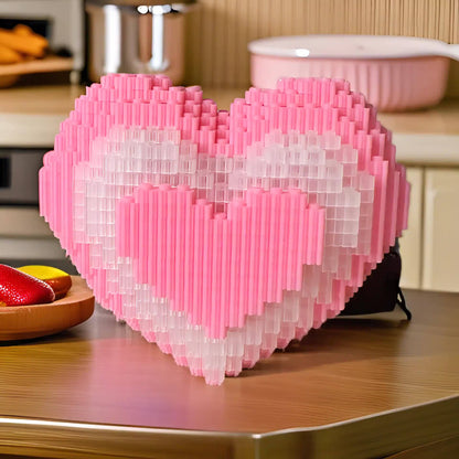 Roze hart | Bouwsteentjes