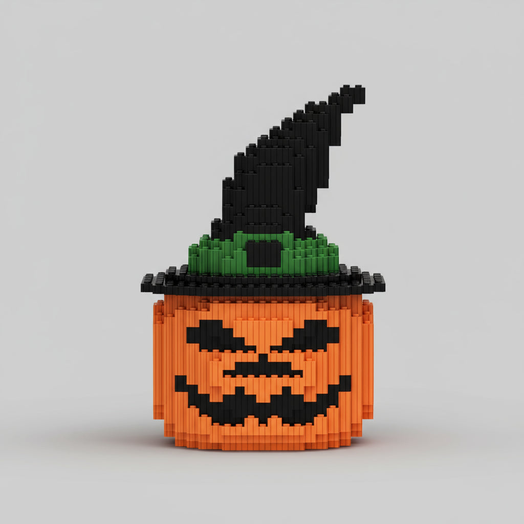 Halloween pompoen | Bouwsteentjes