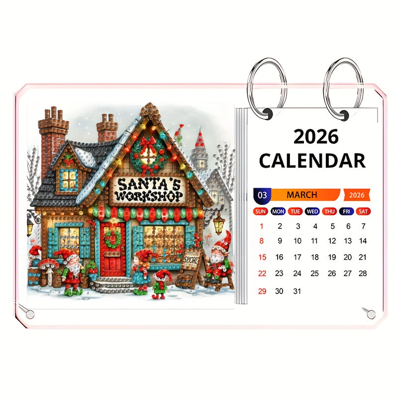 Kerst winkel | Staande kalender | Diamond painting