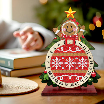 Koekje in kerstboom | kalender | Diamond painting