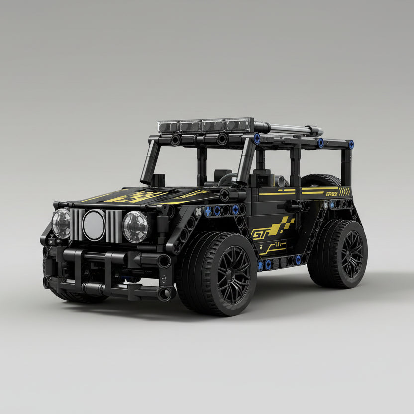 Zwarte Offroad Auto | Bouwsteentjes