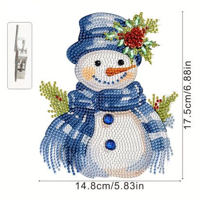 Bewegende sneeuwpop | Diamond painting