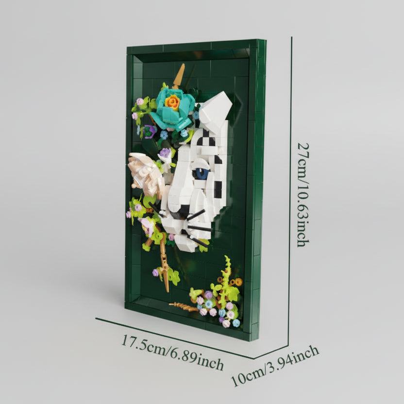 3D schilderij Luipaard | Bouwsteentjes