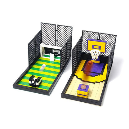 Voetbalveld spelletje | Bouwsteentjes
