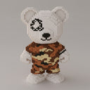 Witte stoere beer | Bouwsteentjes