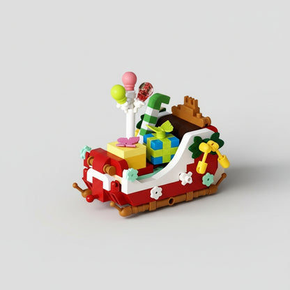 Kerst treintje | Bouwsteentjes