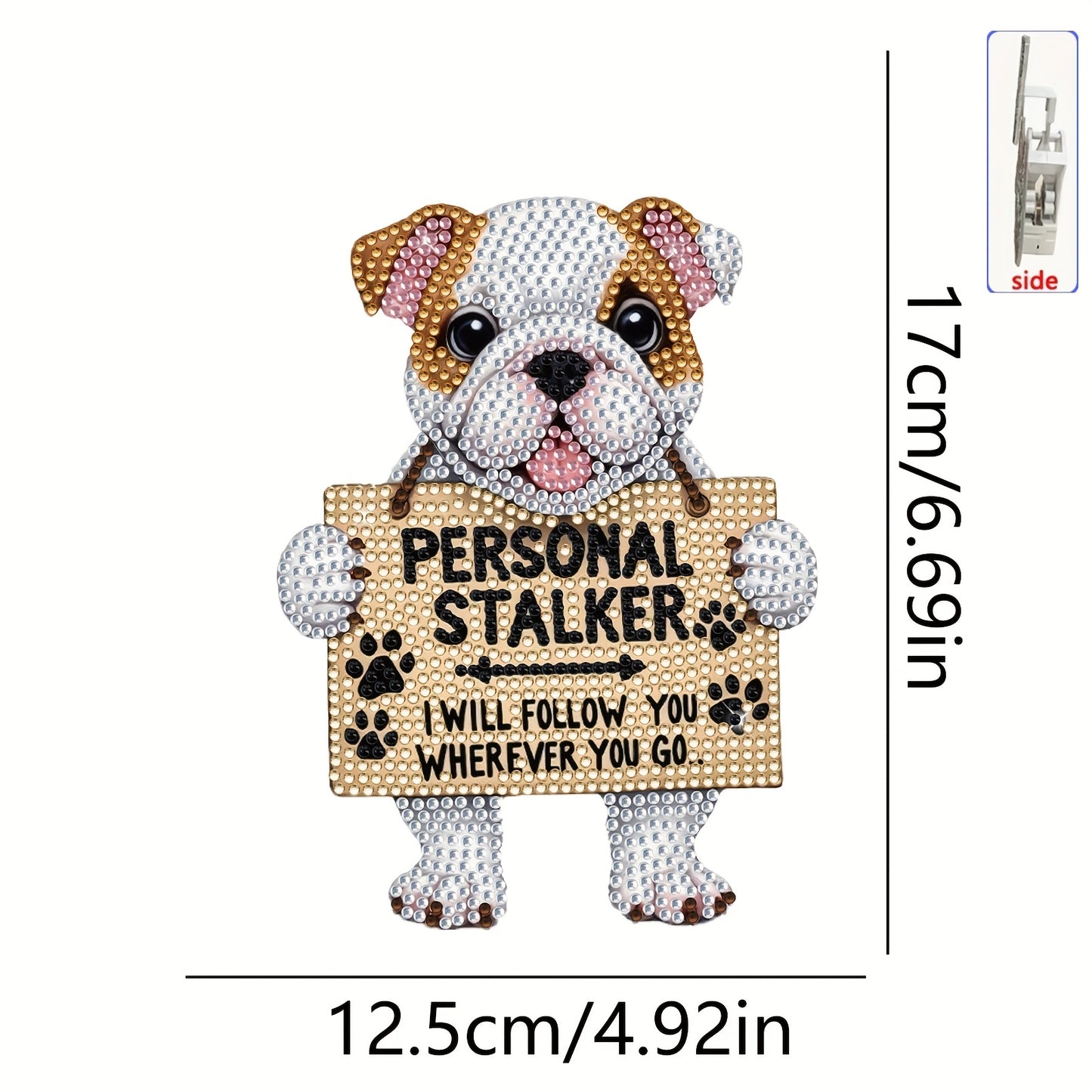 Bewegende hond | Diamond painting