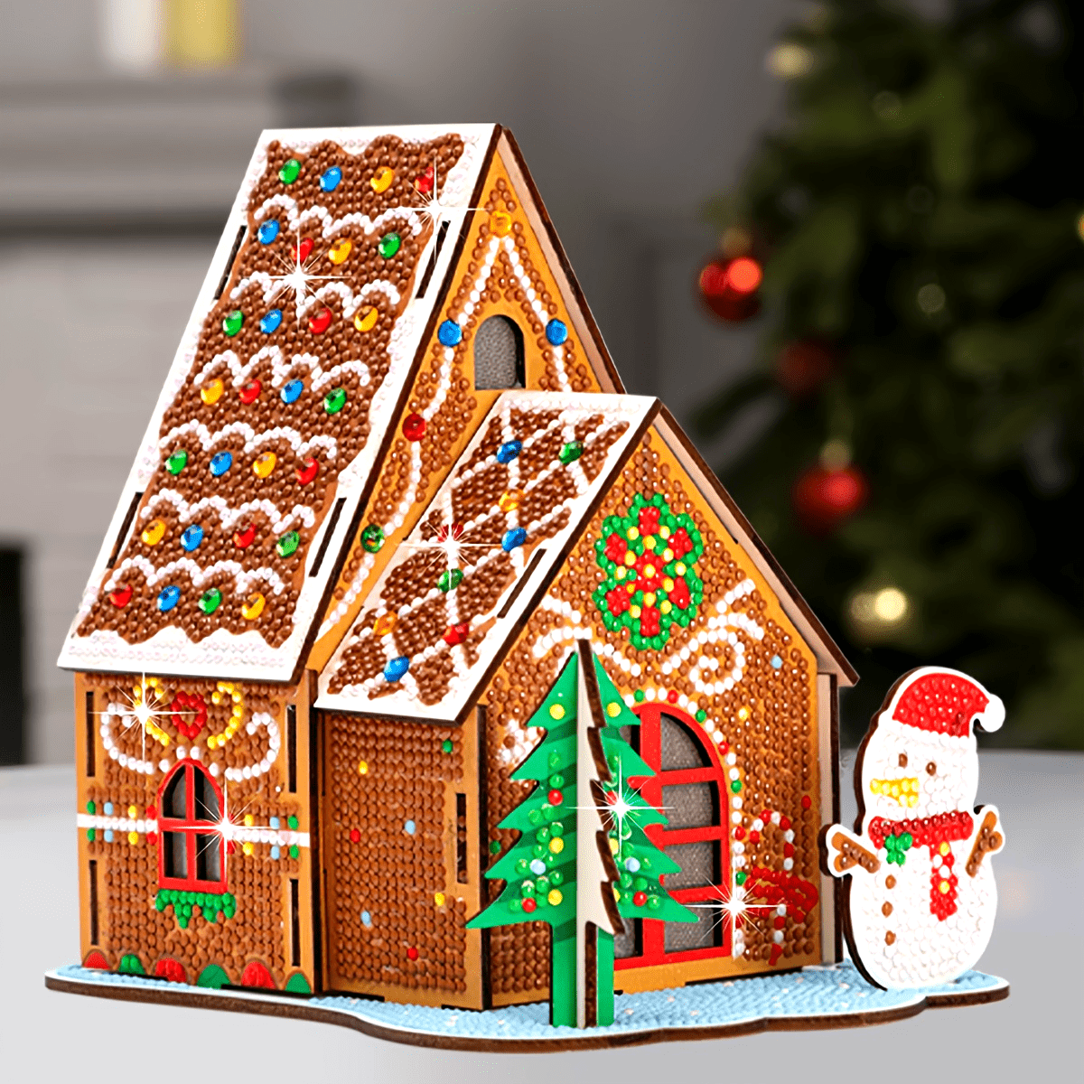 Kerst huis | Bouwpakket | Diamond painting