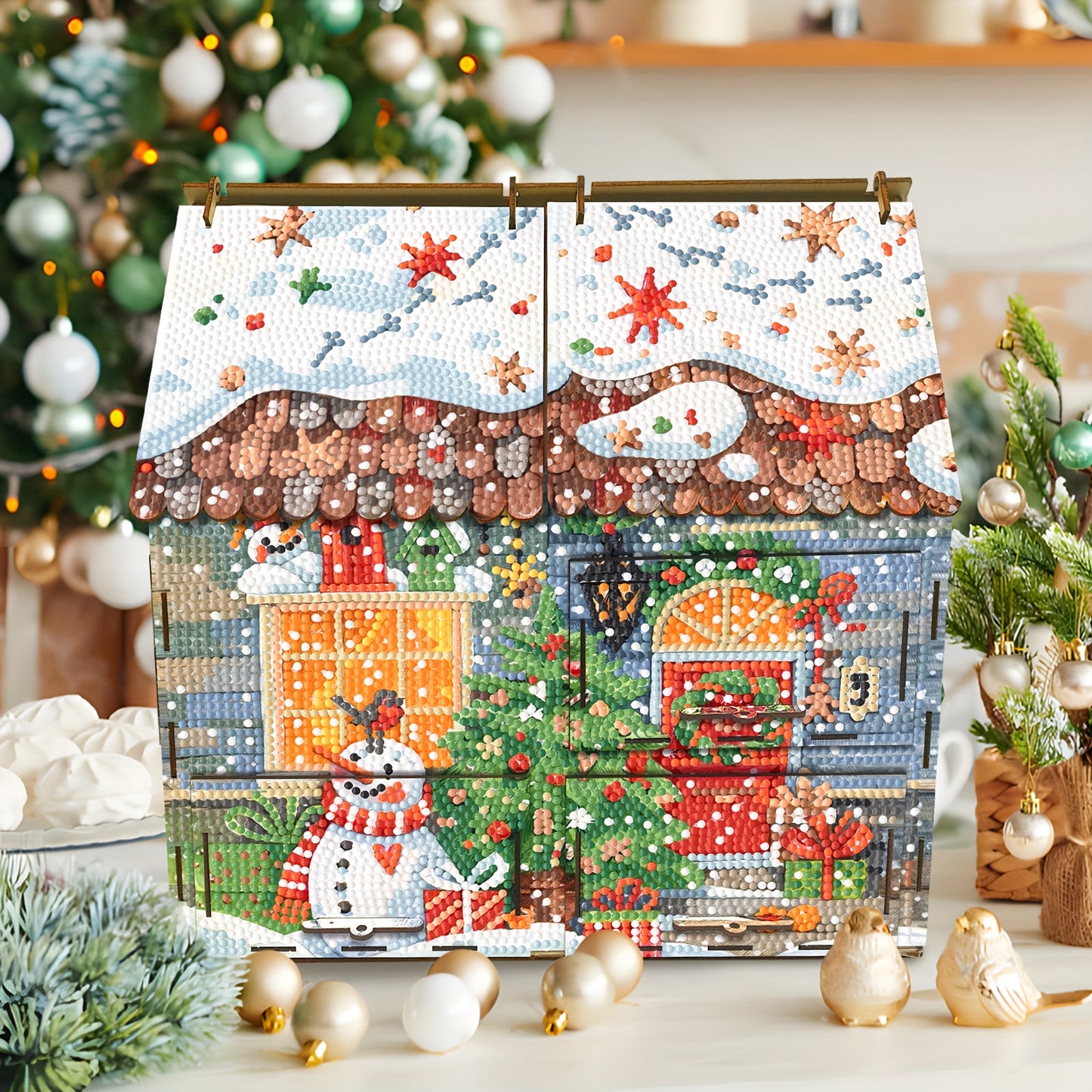 Huis met lades | Bouwpakket | Diamond painting