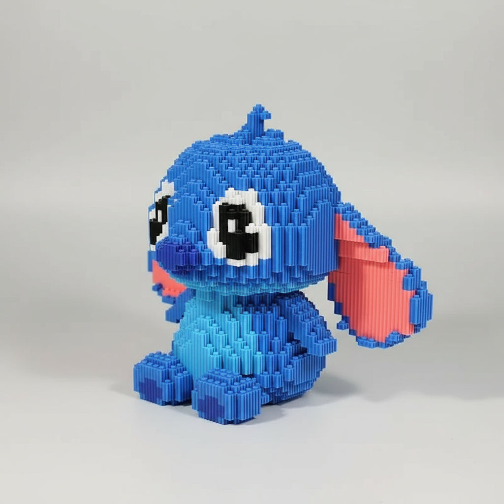 Verdrietig blauw wezen | Bouwsteentjes