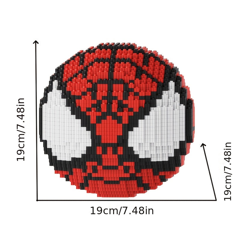 Rode superheld bal | Bouwsteentjes
