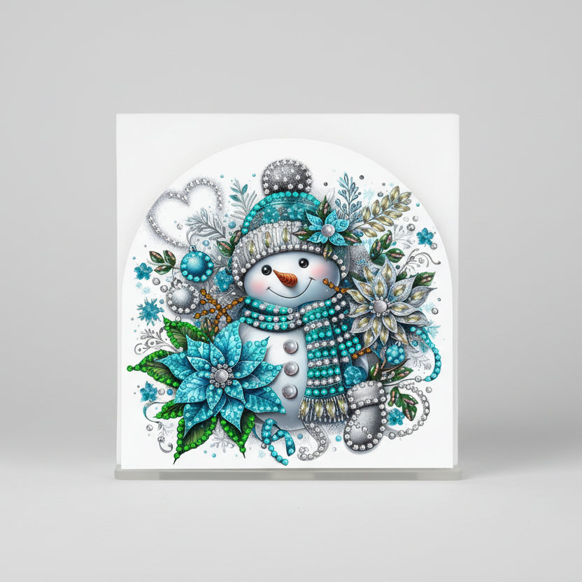 Sneeuwpop | Servethouder | Diamond painting