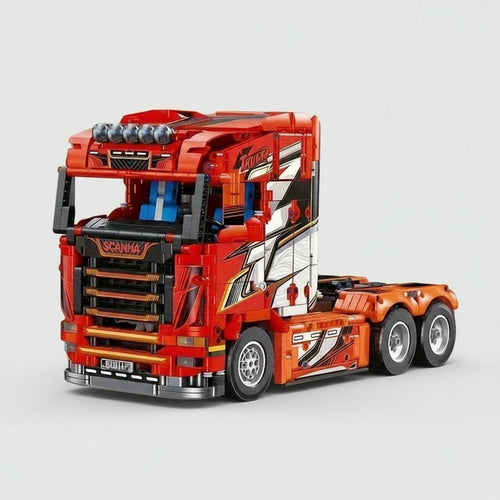 MEGA Rode truck | Bouwsteentjes