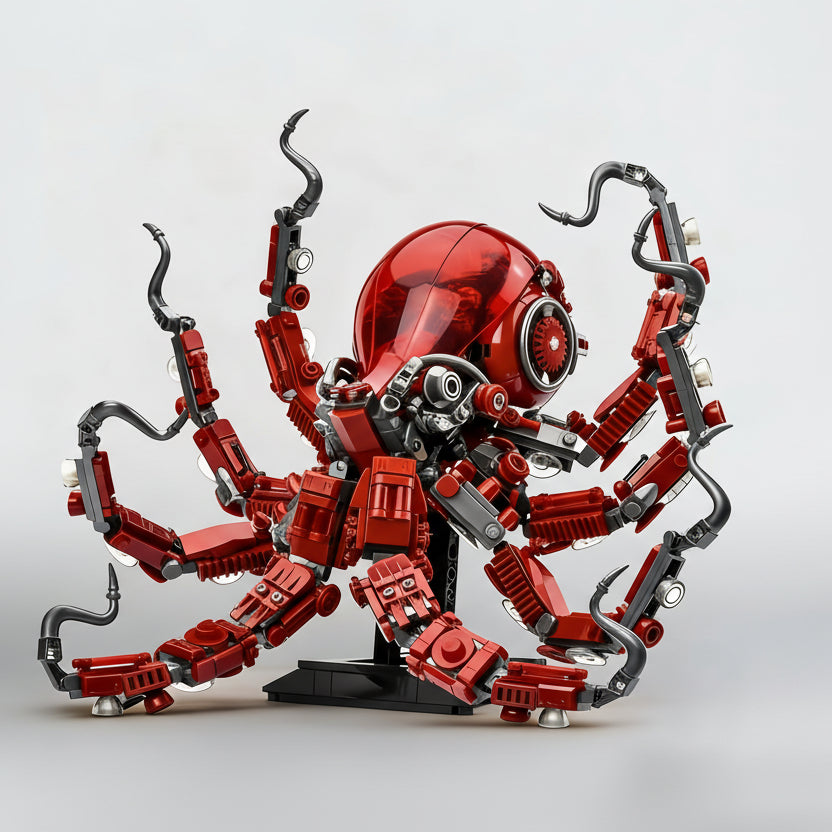 Bewegende Octopus | Bouwsteentjes