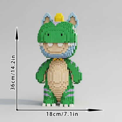 Groene Dino | Bouwsteentjes