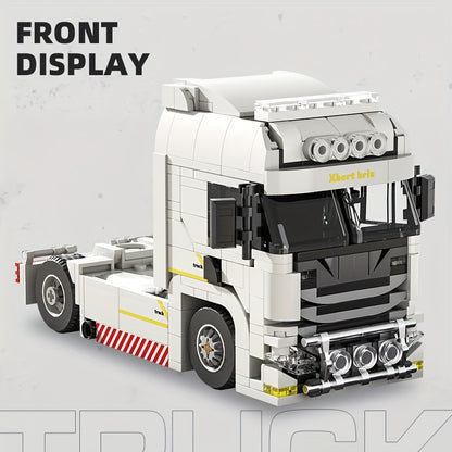 Witte truck | Bouwsteentjes