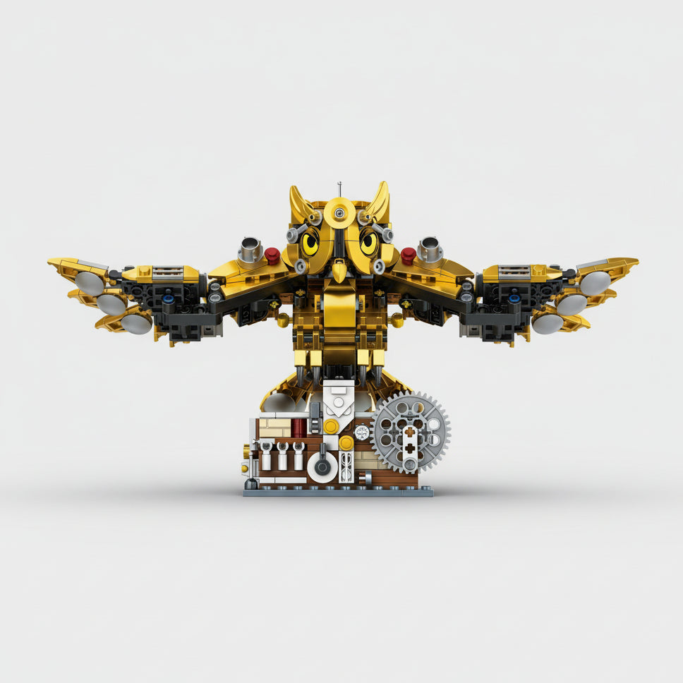 Bewegende Uil | Bouwsteentjes