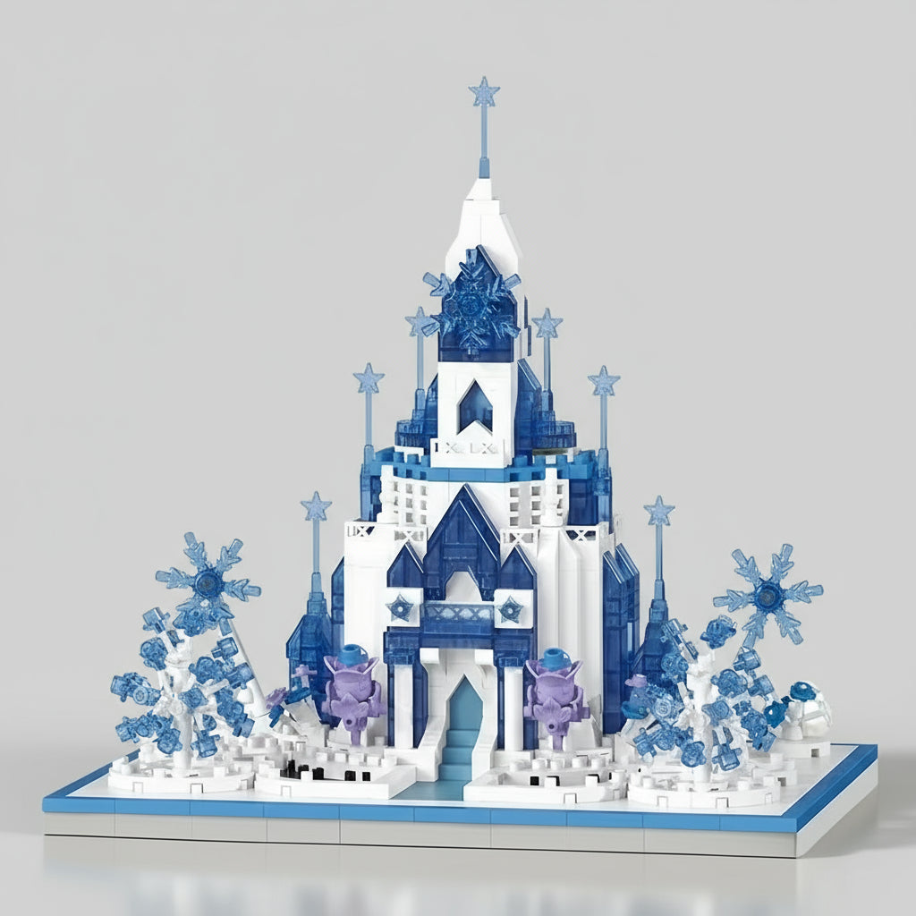 Wit sprookjes kasteel | Bouwsteentjes