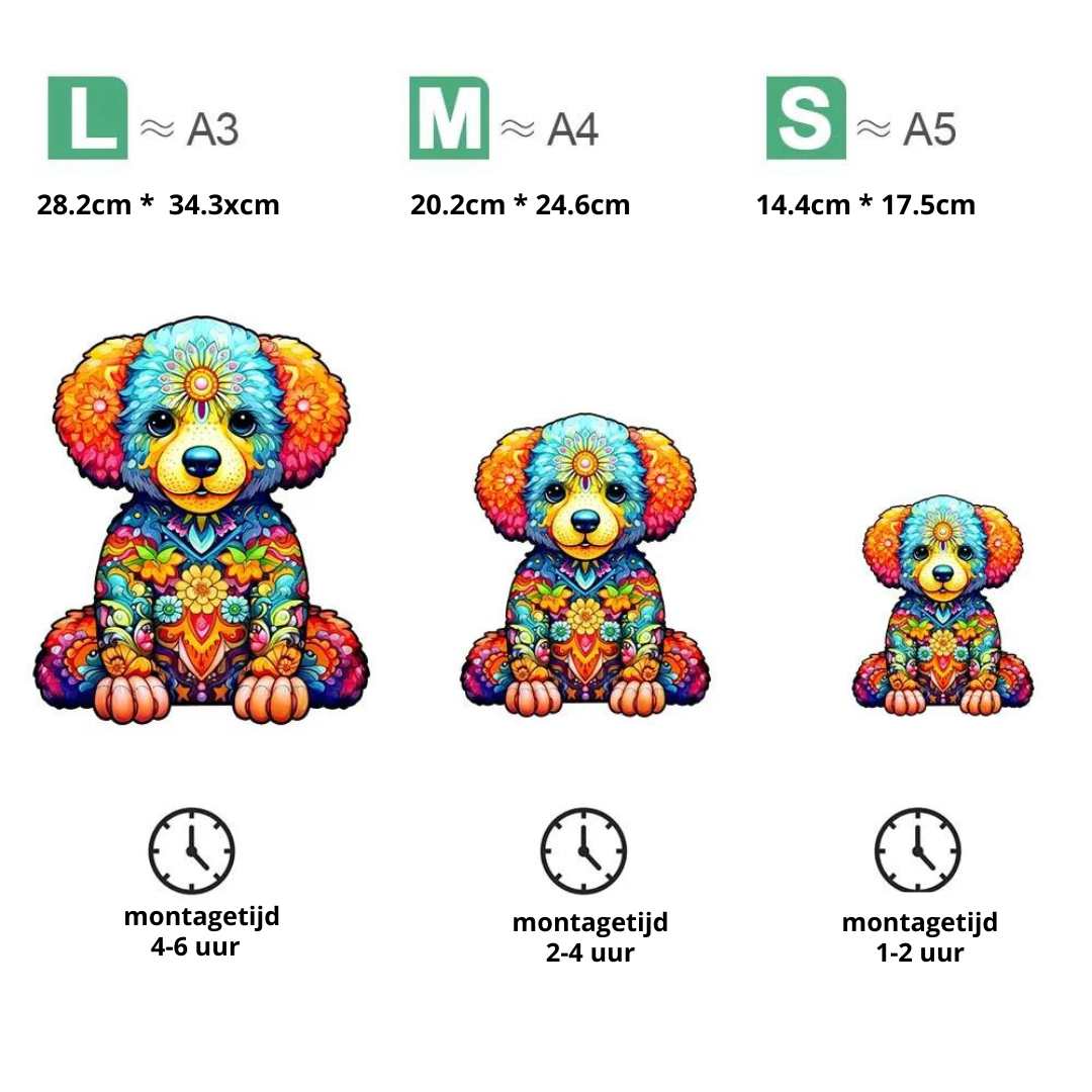 Puppie  | Houten Puzzel