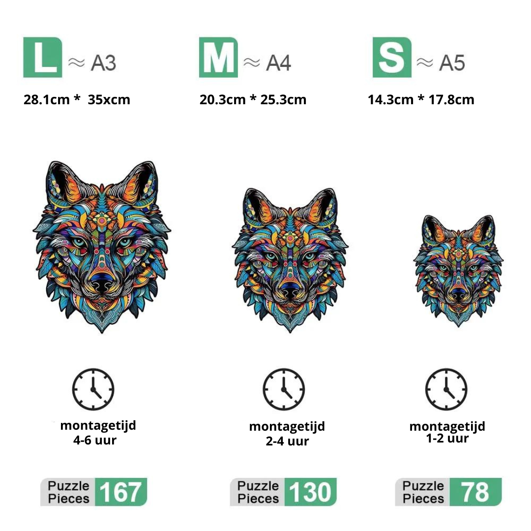 Wolf  | Houten Puzzel